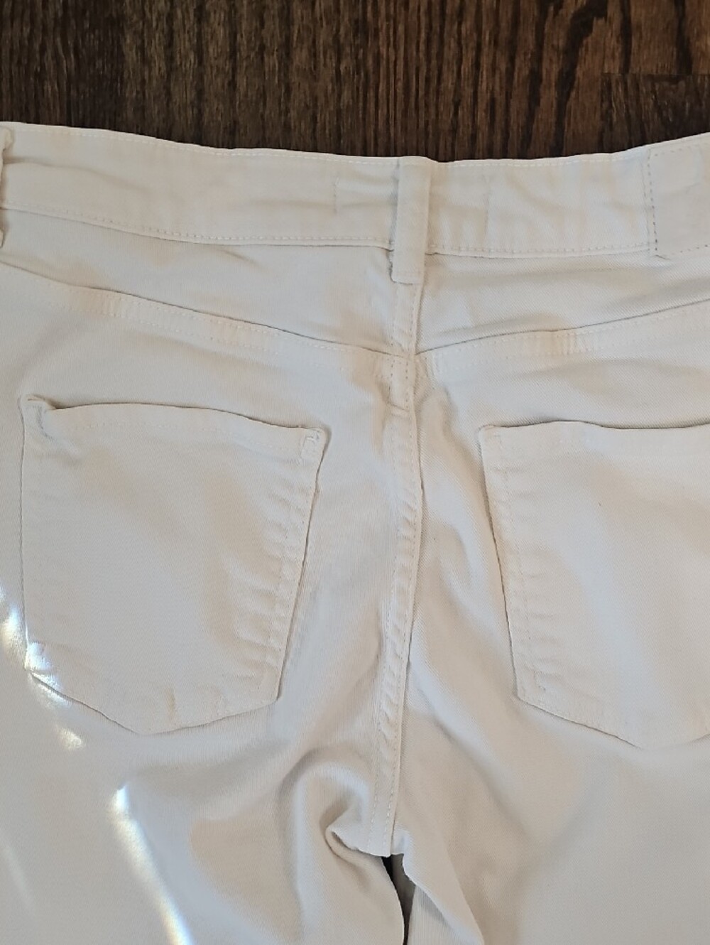 Zara White Flared Wide-Leg Jeans Size 6 - Picture 7 of 14